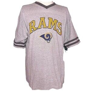 Vintage St. Louis Rams Jersey Style V Neck T Shirt
